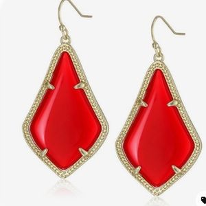 KENDRA SCOTT / Bright Red Alex Drop Earrings
